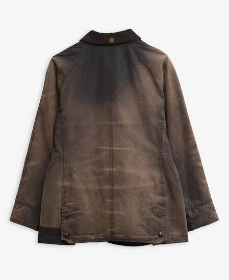 Barbour Re-Loved Beadnell Waxed Jacket - Size 12 Black