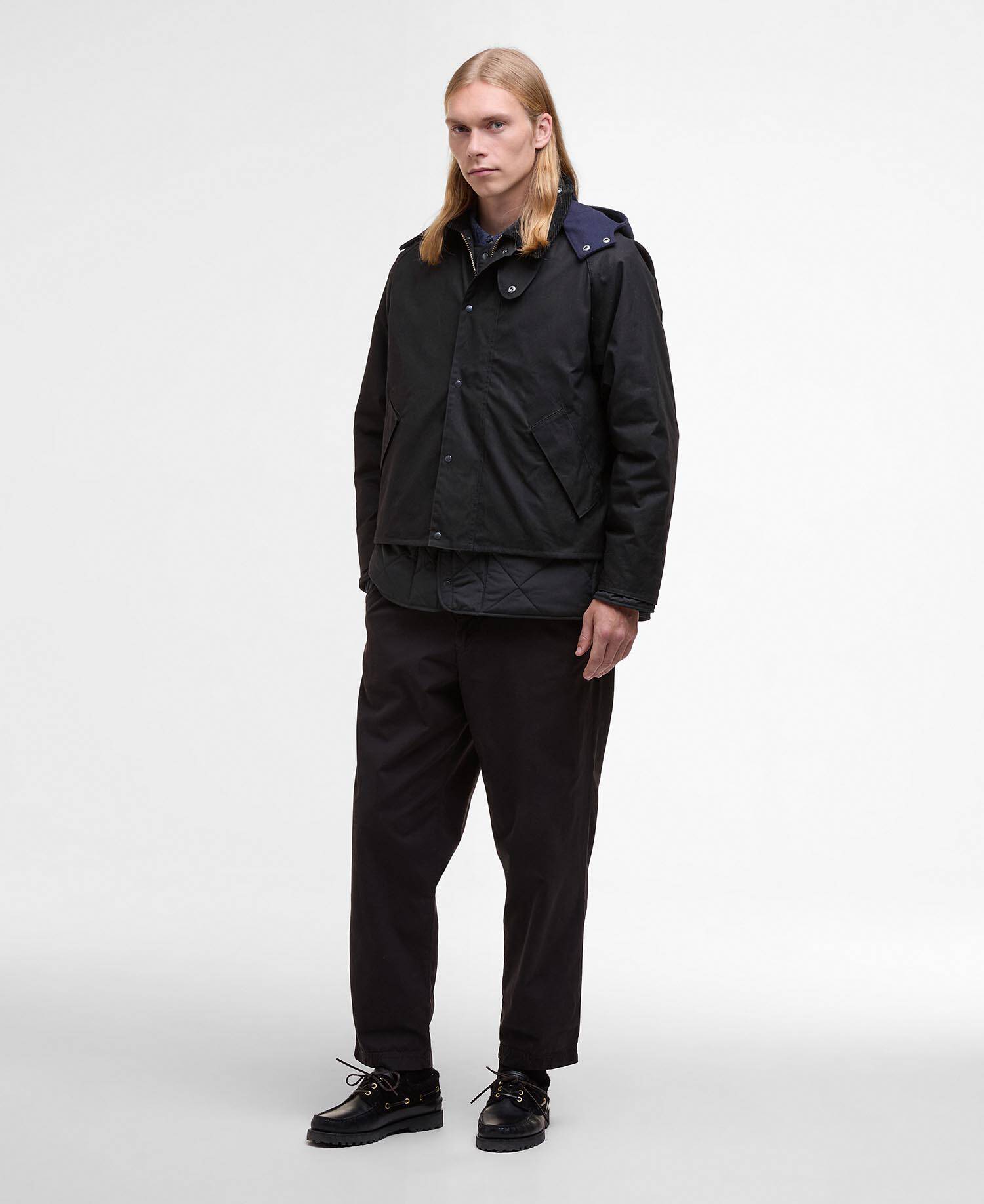 Barbour x Kaptain Sunshine Cruiser Casual Jacket Black image number 1