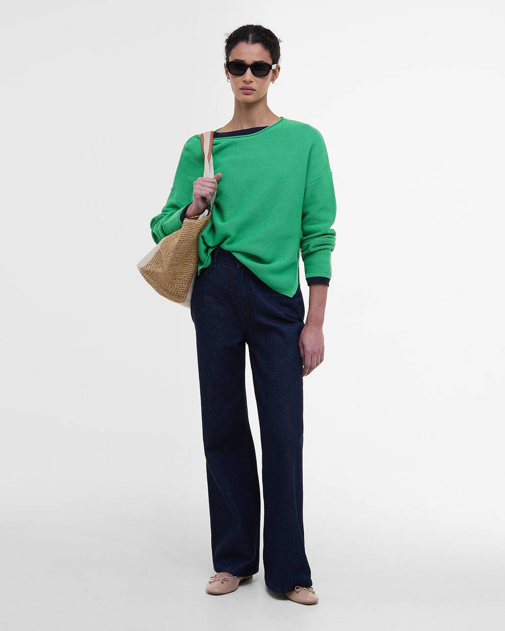 Marine Crew Neck Jumper