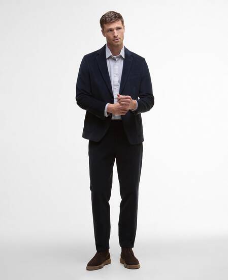 Pantaloni a coste sottili Wallington Navy