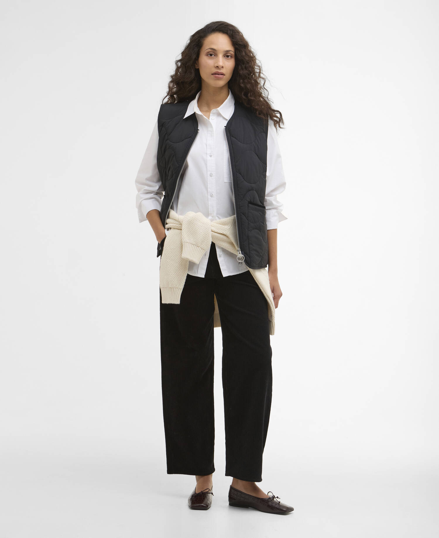 Barbour x ARKET Alice Gilet Black image number 1