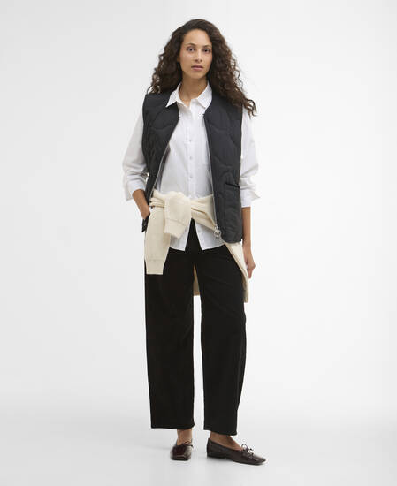 Barbour x ARKET Alice Gilet Black