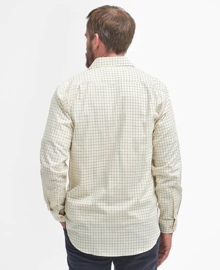 Field Regular Long-Sleeved Shirt Green-Brown
