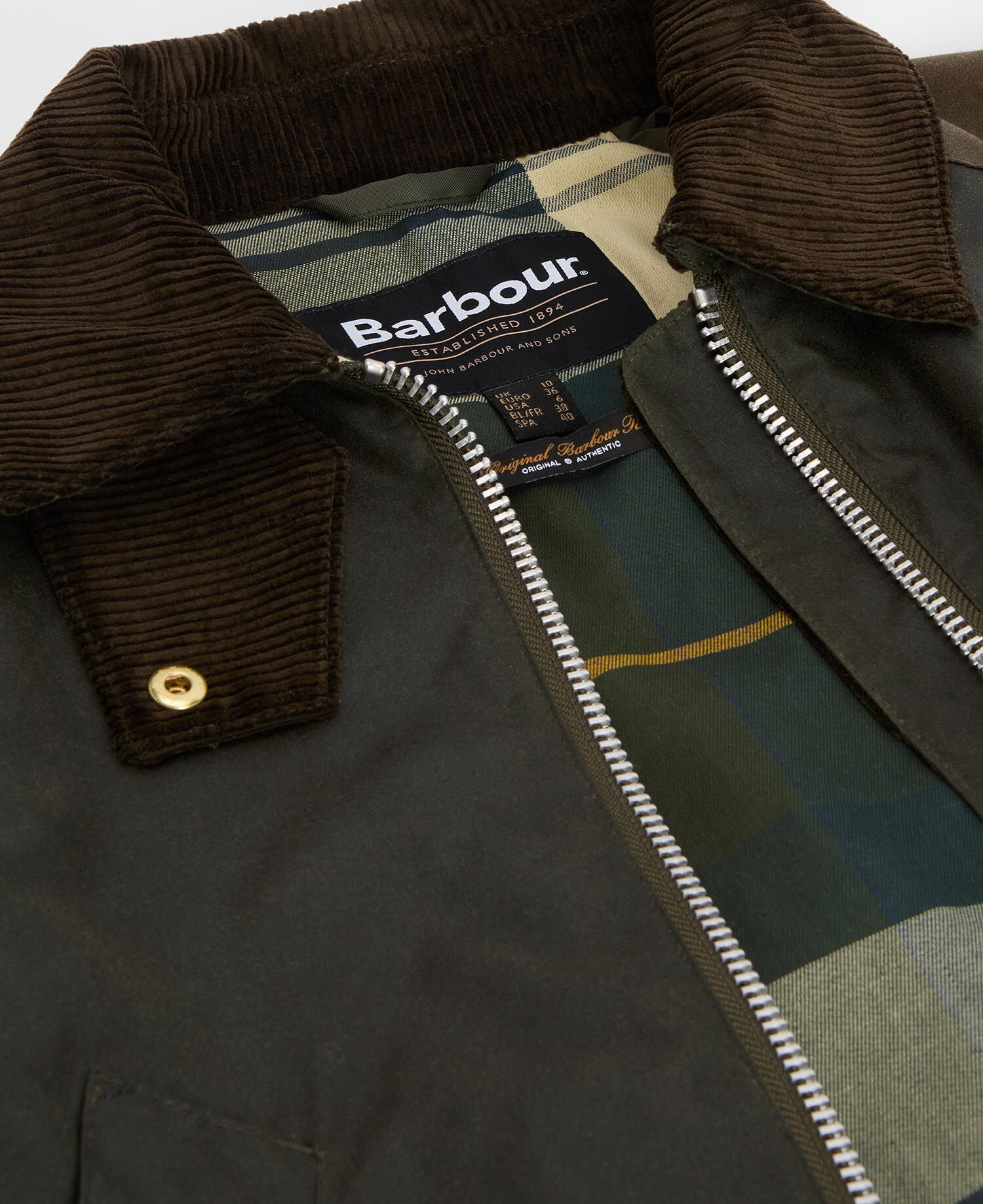 Kettlewell Waxed Jacket Archive Olive/Beech/Ancient Tartan