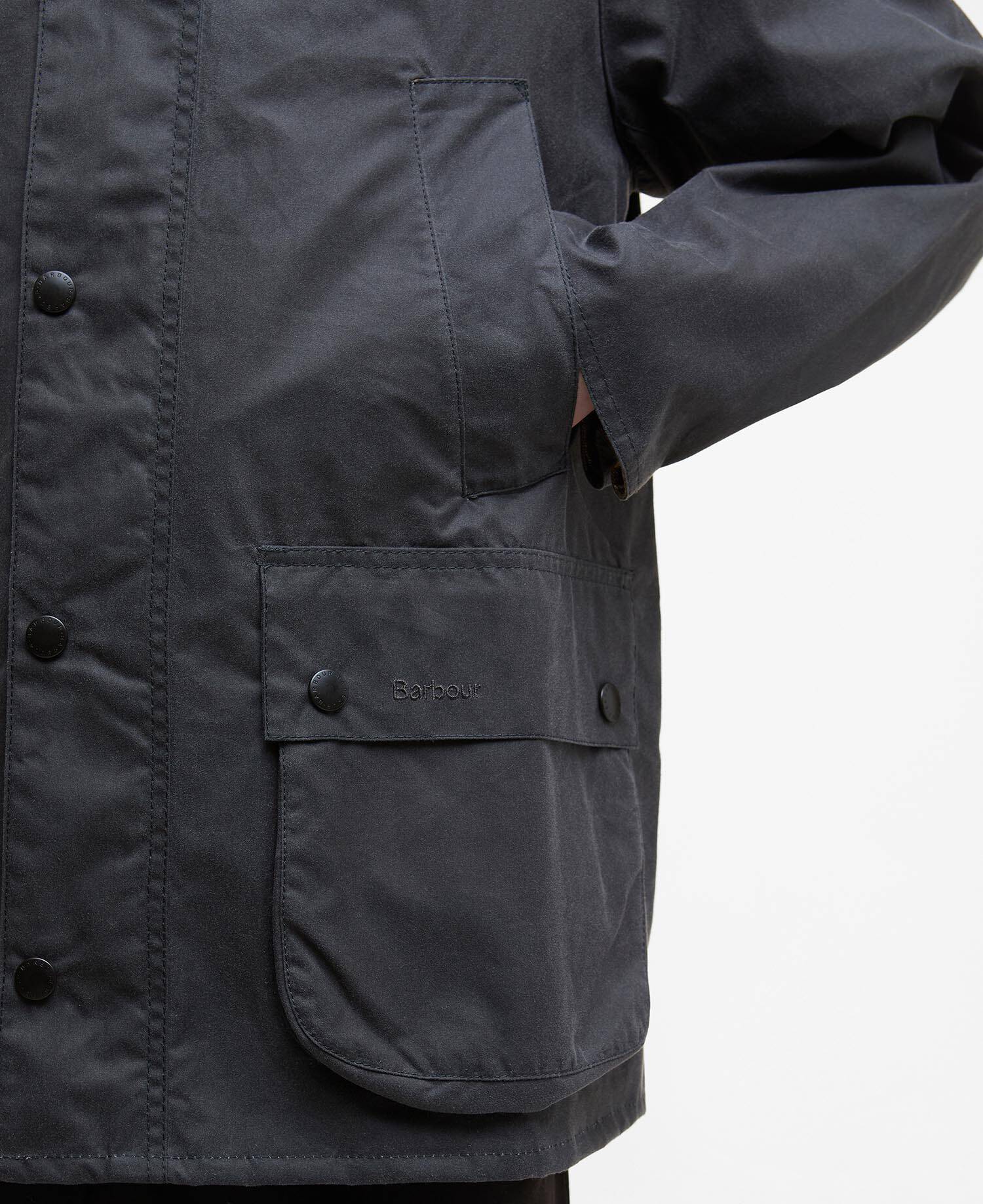 Oversized Bedale Waxed Jacket image number 6