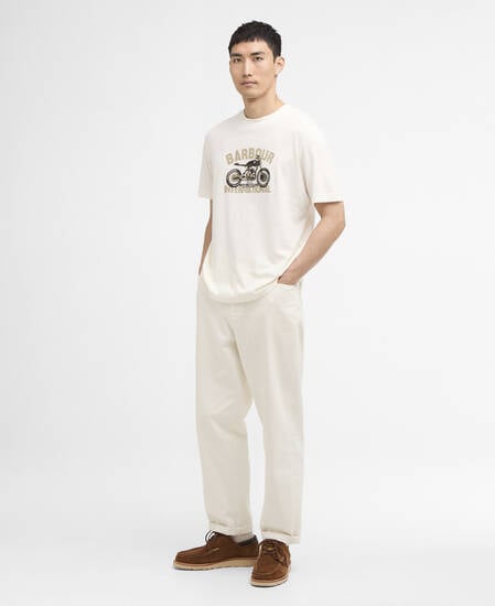 Shifter Graphic Print T-Shirt Whisper White