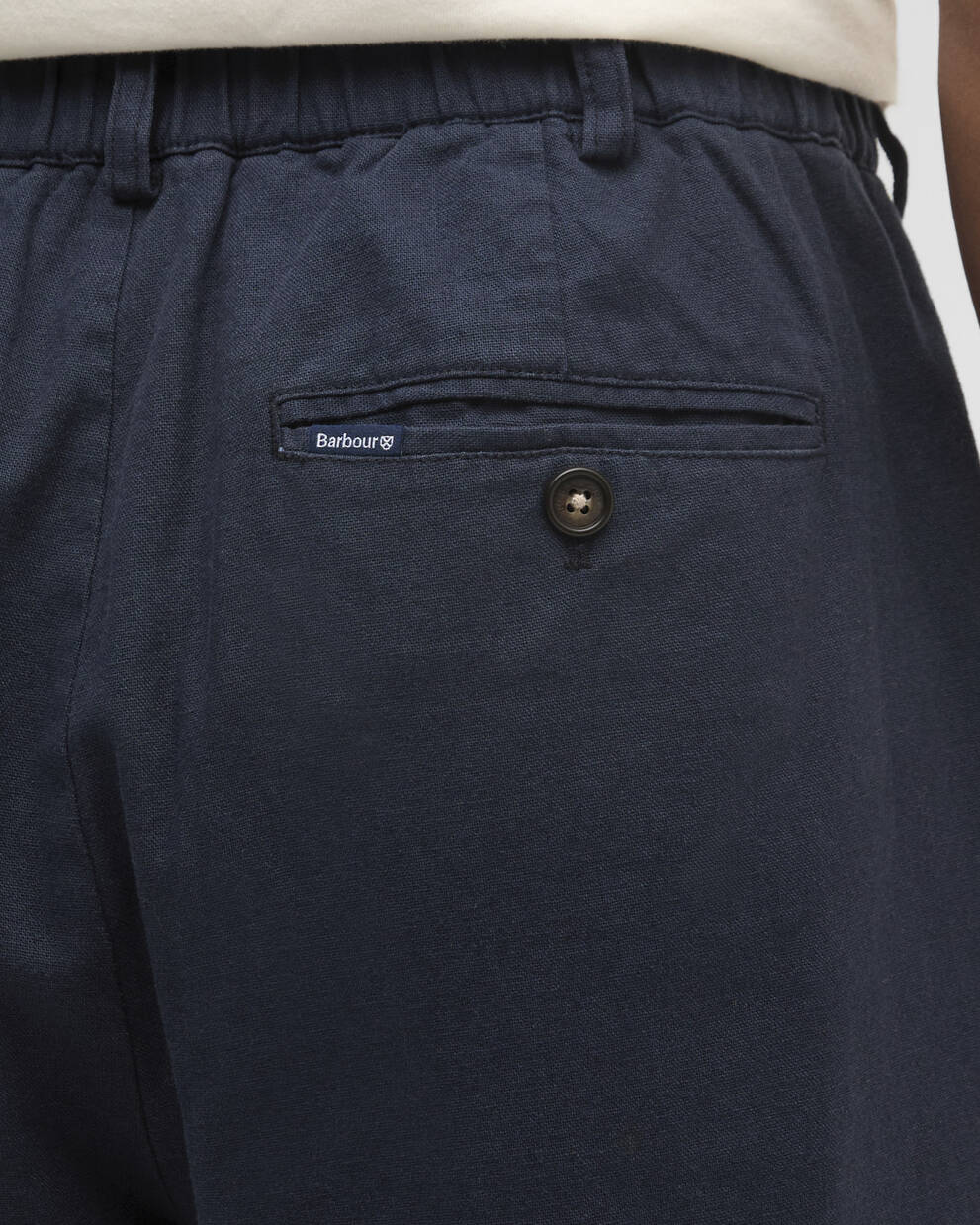 Hose Relaxed aus Leinen-Mix