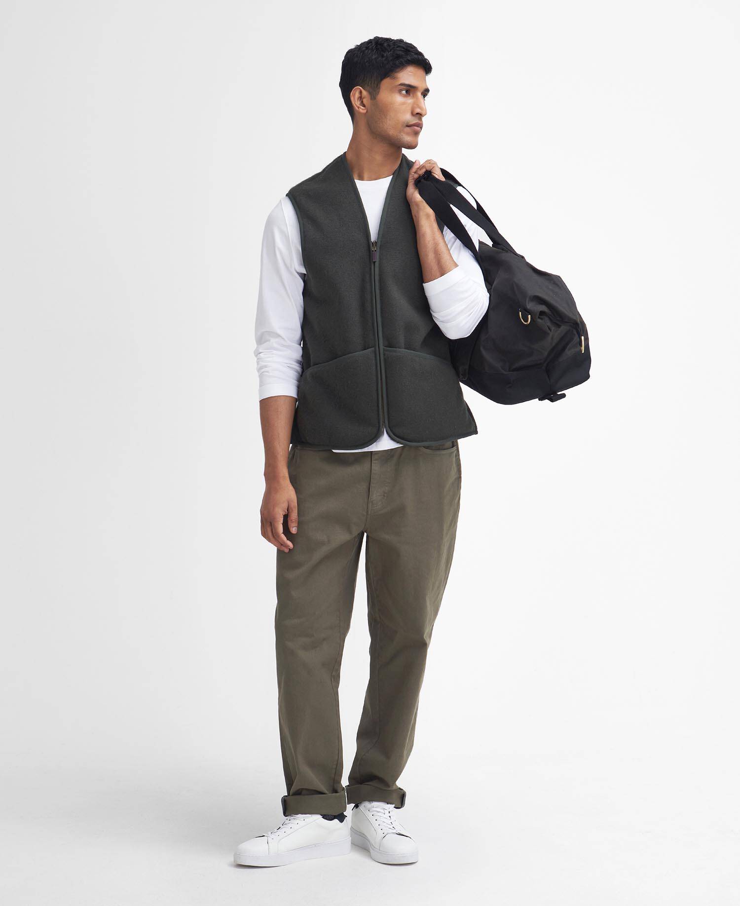 Gilet/fodera in pile caldo con cerniera image number 1