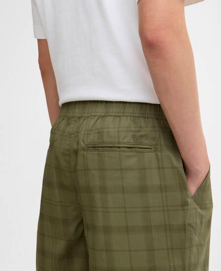 Tunstall Tonal Tartan Short Burnt Olive