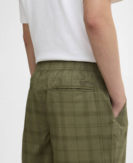 Tunstall Tonal Tartan Short Burnt Olive