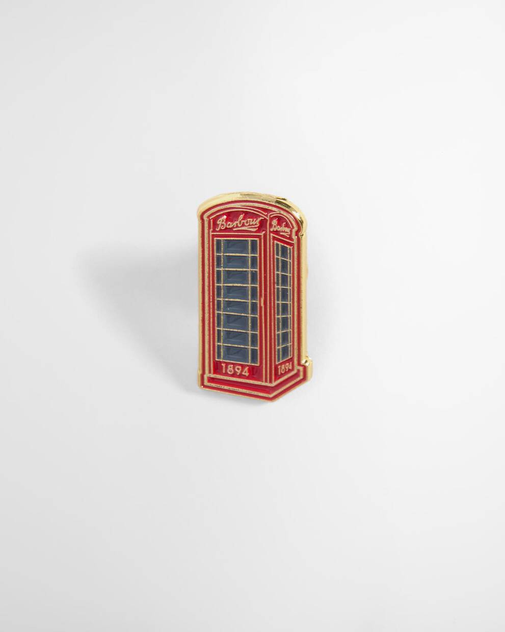 Barbour Red Phone Box Pin Badge