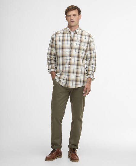 Witton Checked Regular Shirt Whisper White