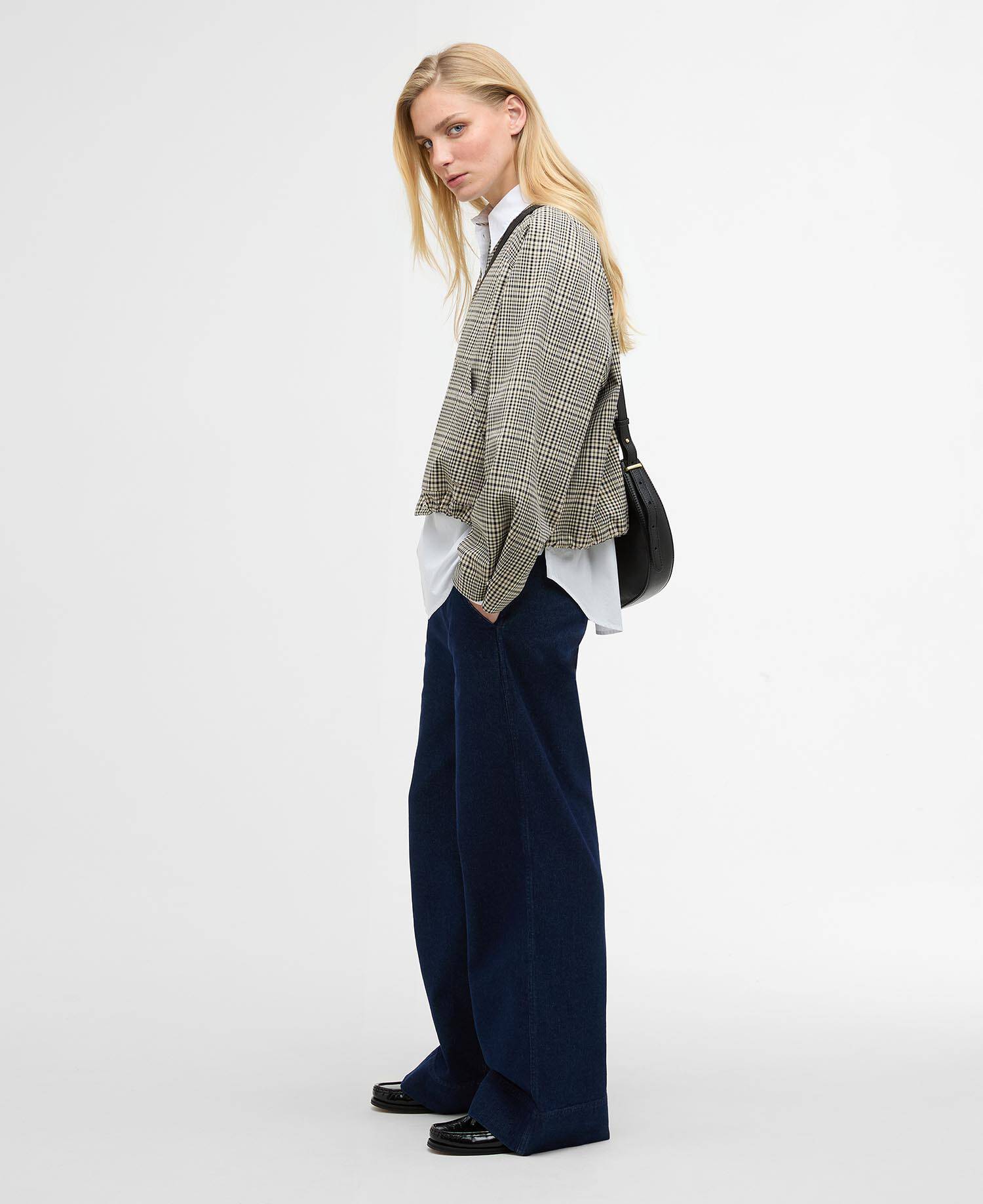 Leyburn Check Showerproof Bomber Jacket image number 1