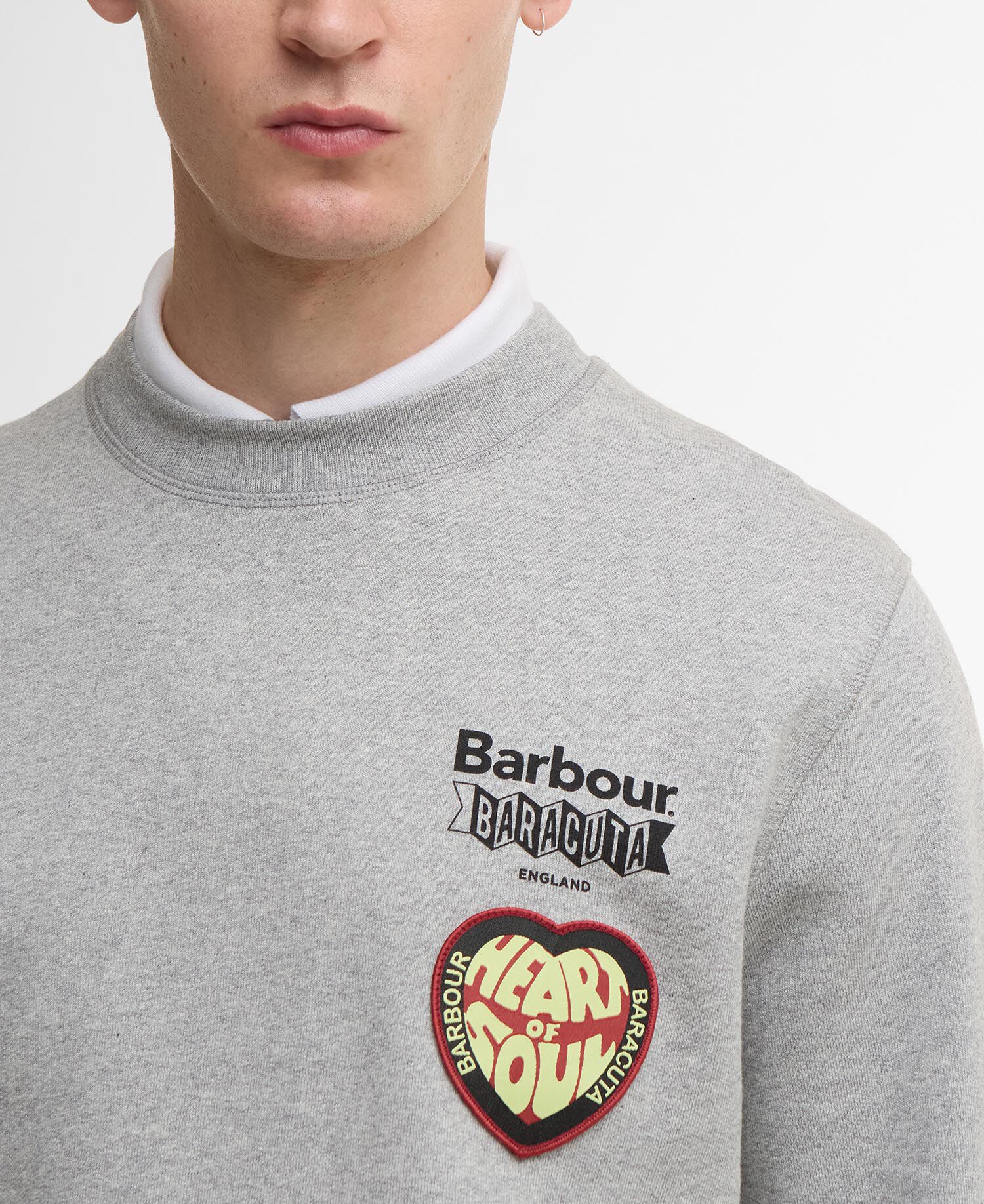 Barbour x Baracuta Northern Sweatshirt Grey Marl