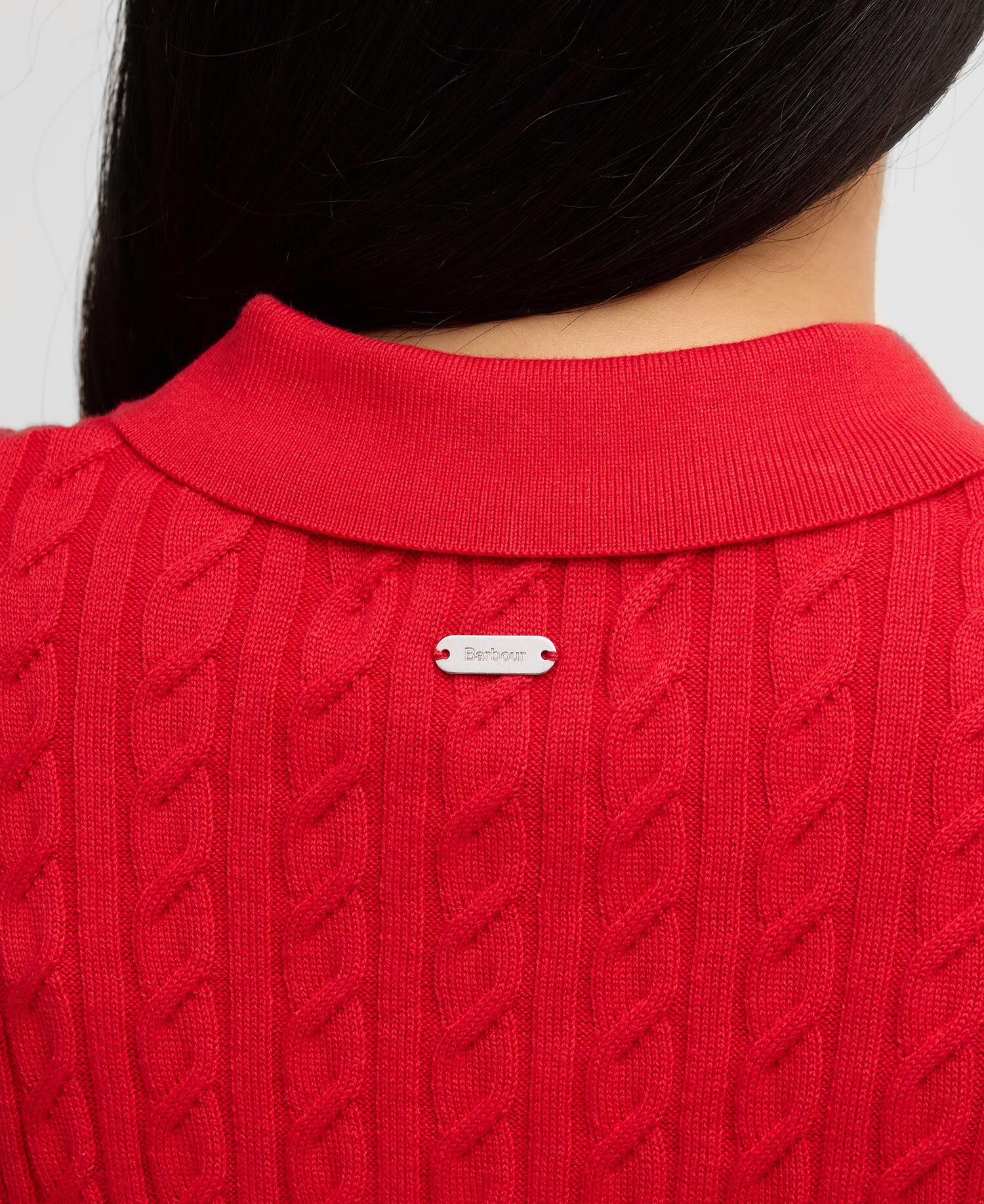 Hartland Knitted Polo Shirt Poppy Red