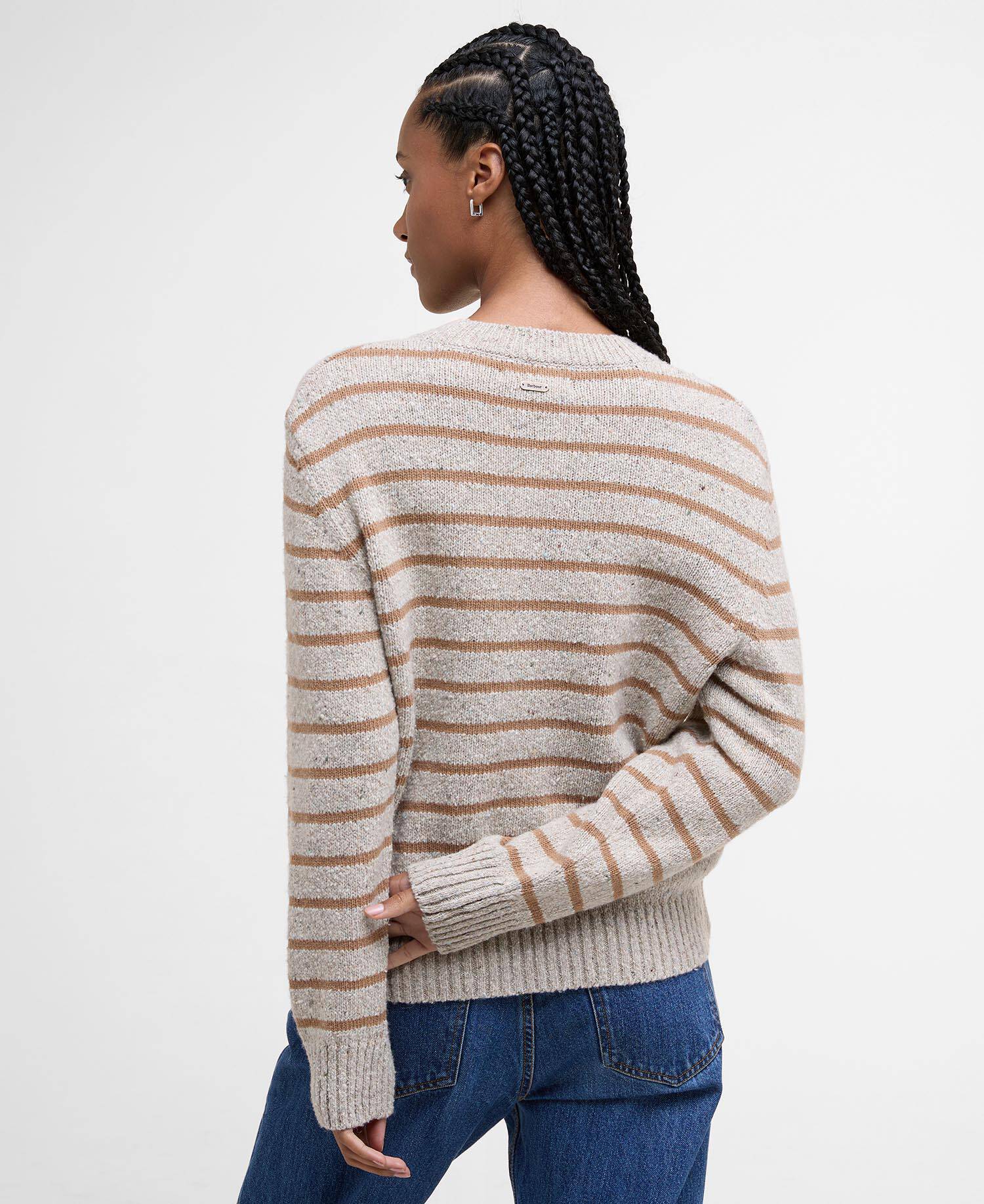 Claydon Striped Crew Neck Jumper image number 2