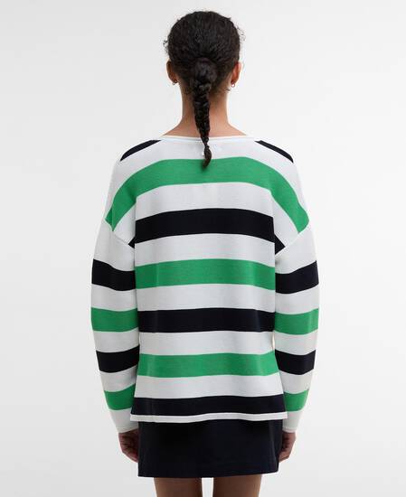 Marine Striped Crew Neck Jumper Multi Stripe