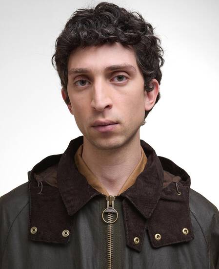 Re-Engineered Bardon Spey Waxed Jacket Olive