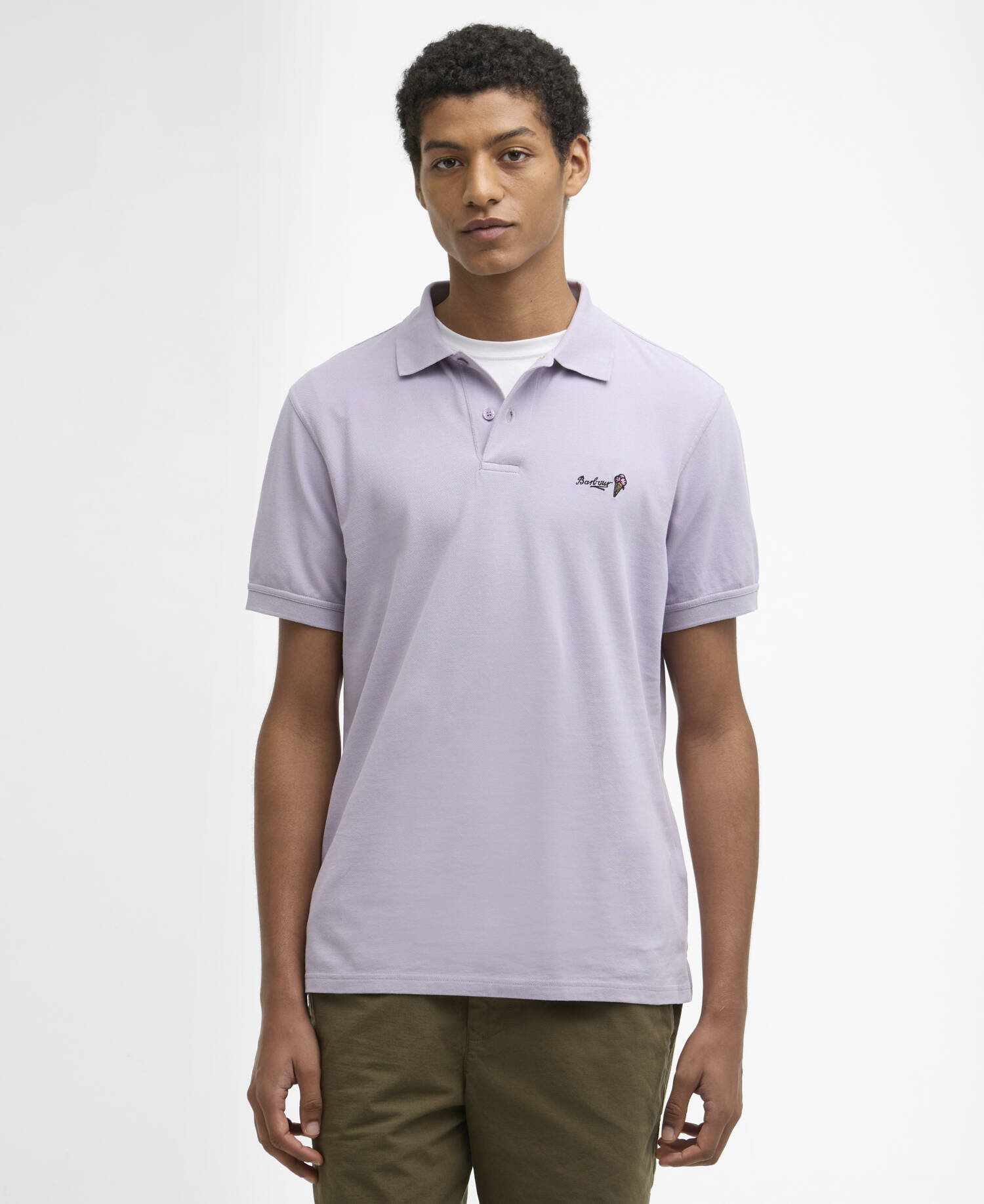 Comebe Tailored Polo Shirt Heather Mist image number 0