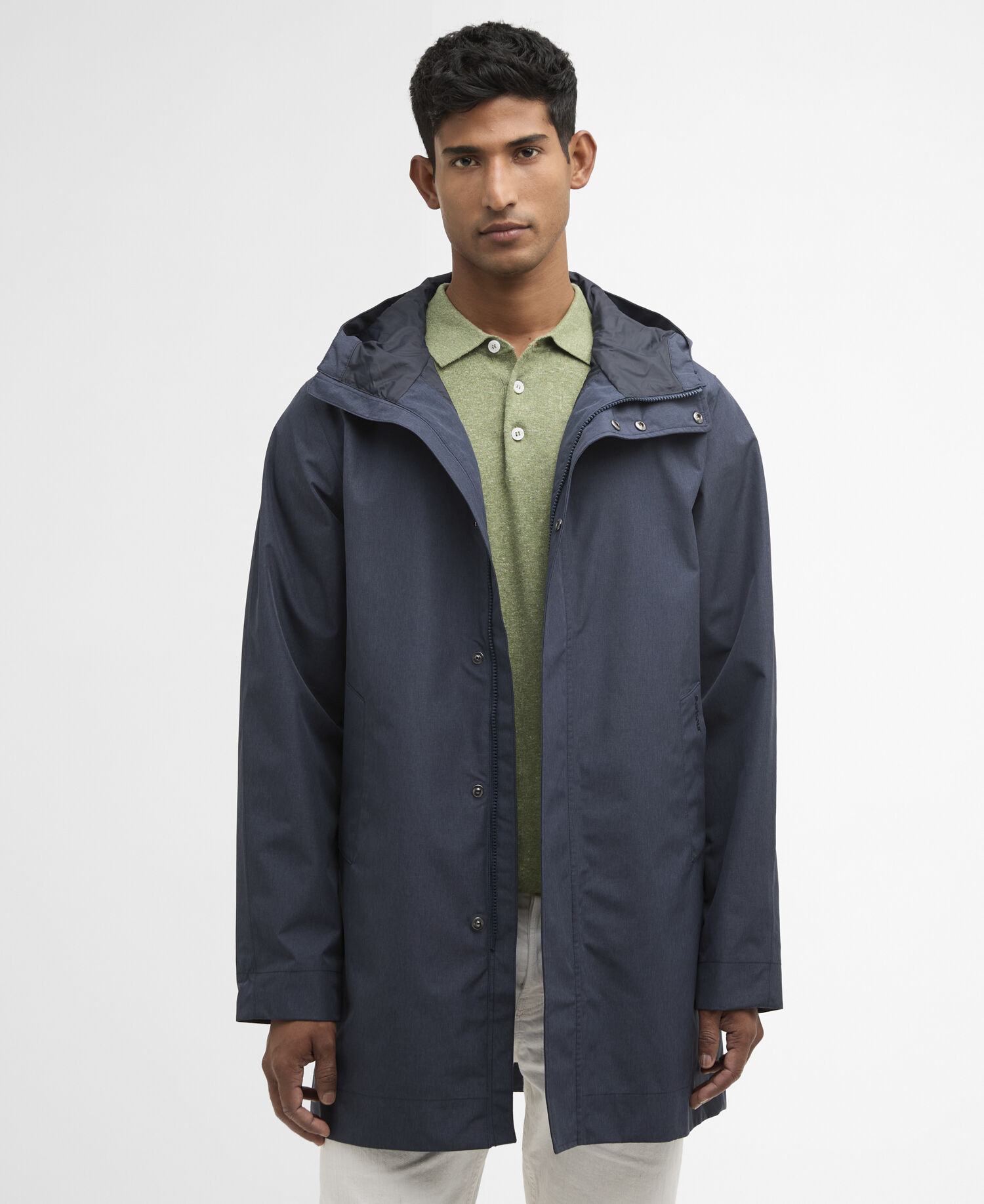 Rokig Hooded Waterproof Mac Dark Navy