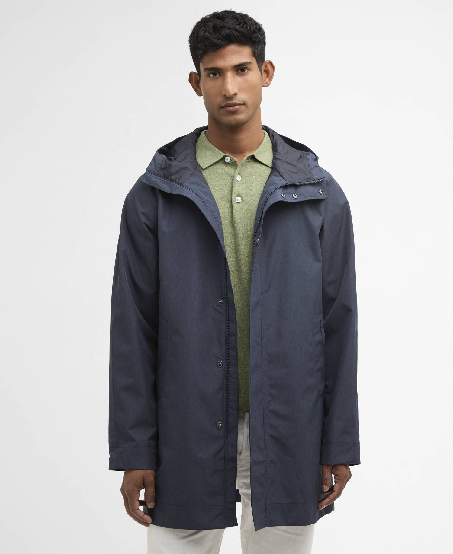 Rokig Hooded Waterproof Mac Dark Navy image number 0