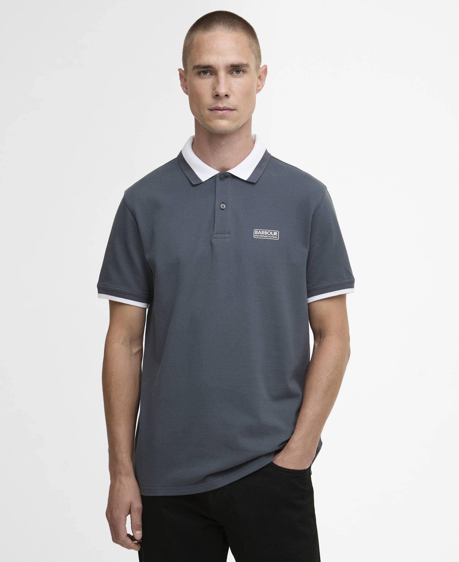 Amped Polo Shirt Storm Grey image number 0