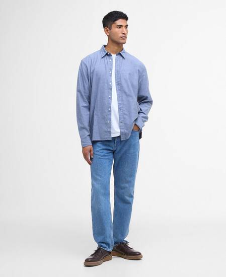 Sealane Relaxed Long-Sleeved Shirt Sky