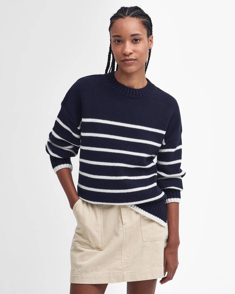 Belmore Striped Crew Neck Jumper