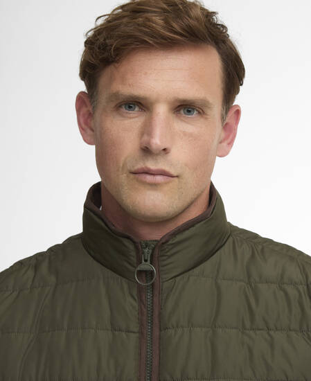Broughton Quilted Gilet Deep Olive