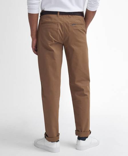Suede Sateen Tailored Trousers Sandstone