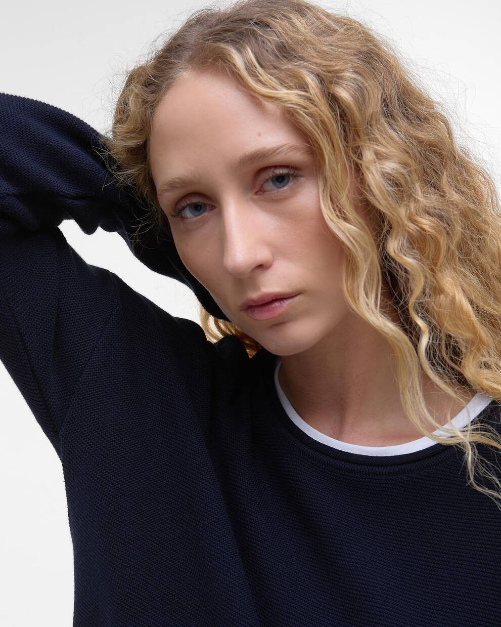 Pullover Marine Rundhalsausschnitt