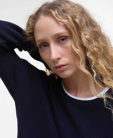 Marine Crew Neck Jumper Classic Navy