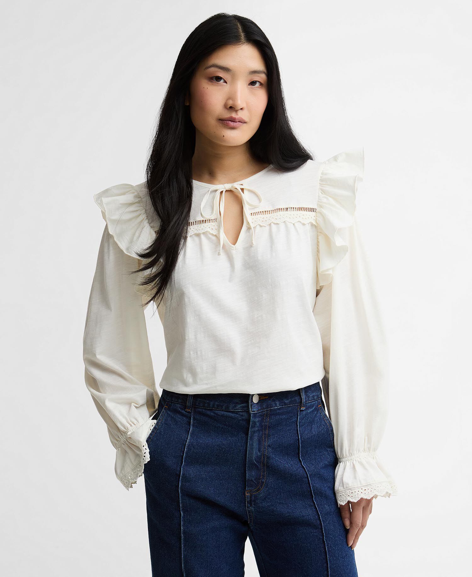 Blusa con dettagli arricciati Carleen Cloud