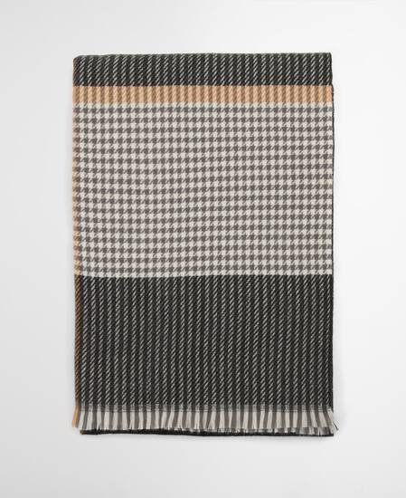 Sciarpa Melody con motivo a scacchi Charcoal Sciarpa Melody con motivo a scacchi Charcoal