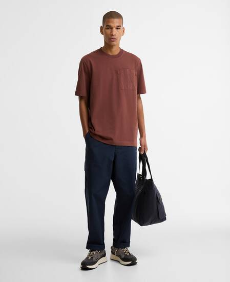 Ivergill Pocket Relaxed T-Shirt Burnt Pepper