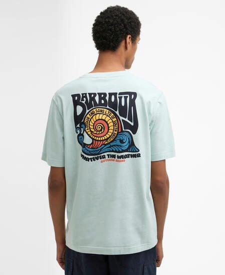 Frome Relaxed Graphic T-Shirt Mint Blue