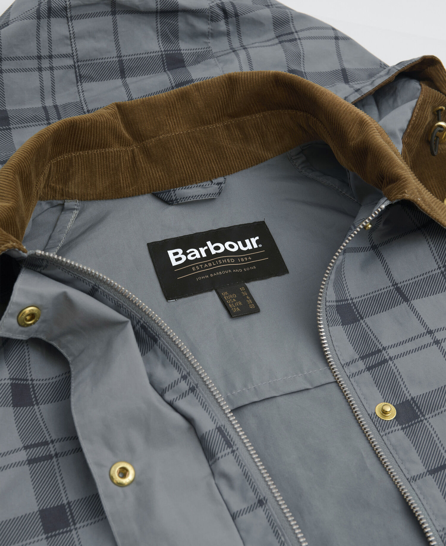 Carnforth Tartan Casual Jacket Grey Tartan