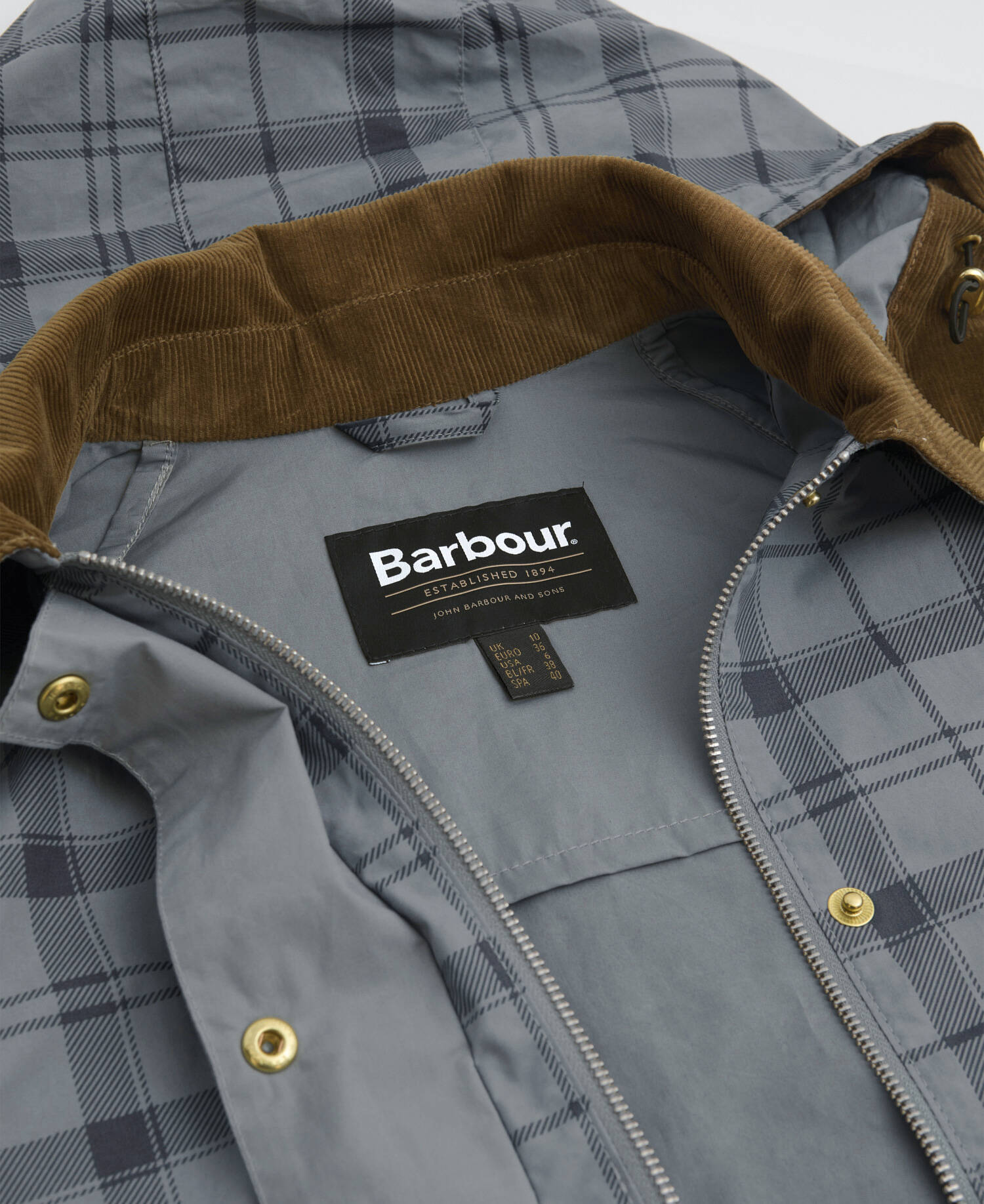 Carnforth Tartan Casual Jacket Grey Tartan image number 7