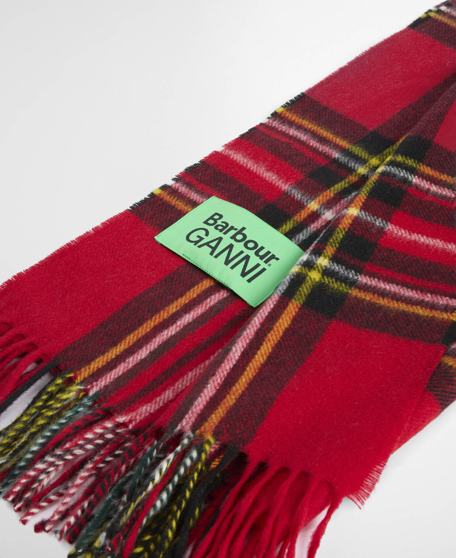 Barbour x GANNI Tartan Scarf Royal Stewart Tartan image number 4
