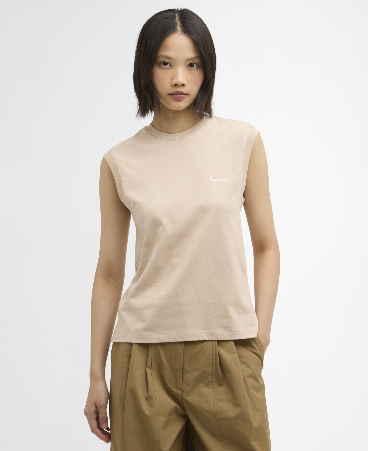 Rowane Sleeveless Top Pebble Pink