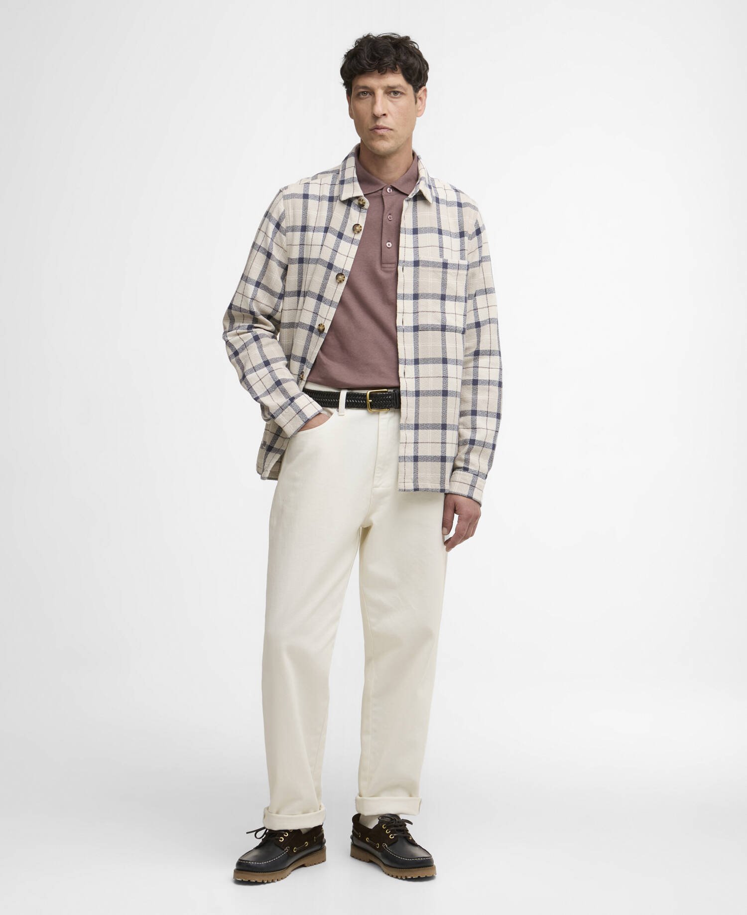 Vennel Textured Tartan Overshirt image number 1