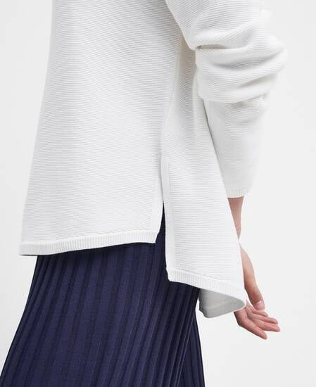 Marine Crew Neck Jumper Cloud