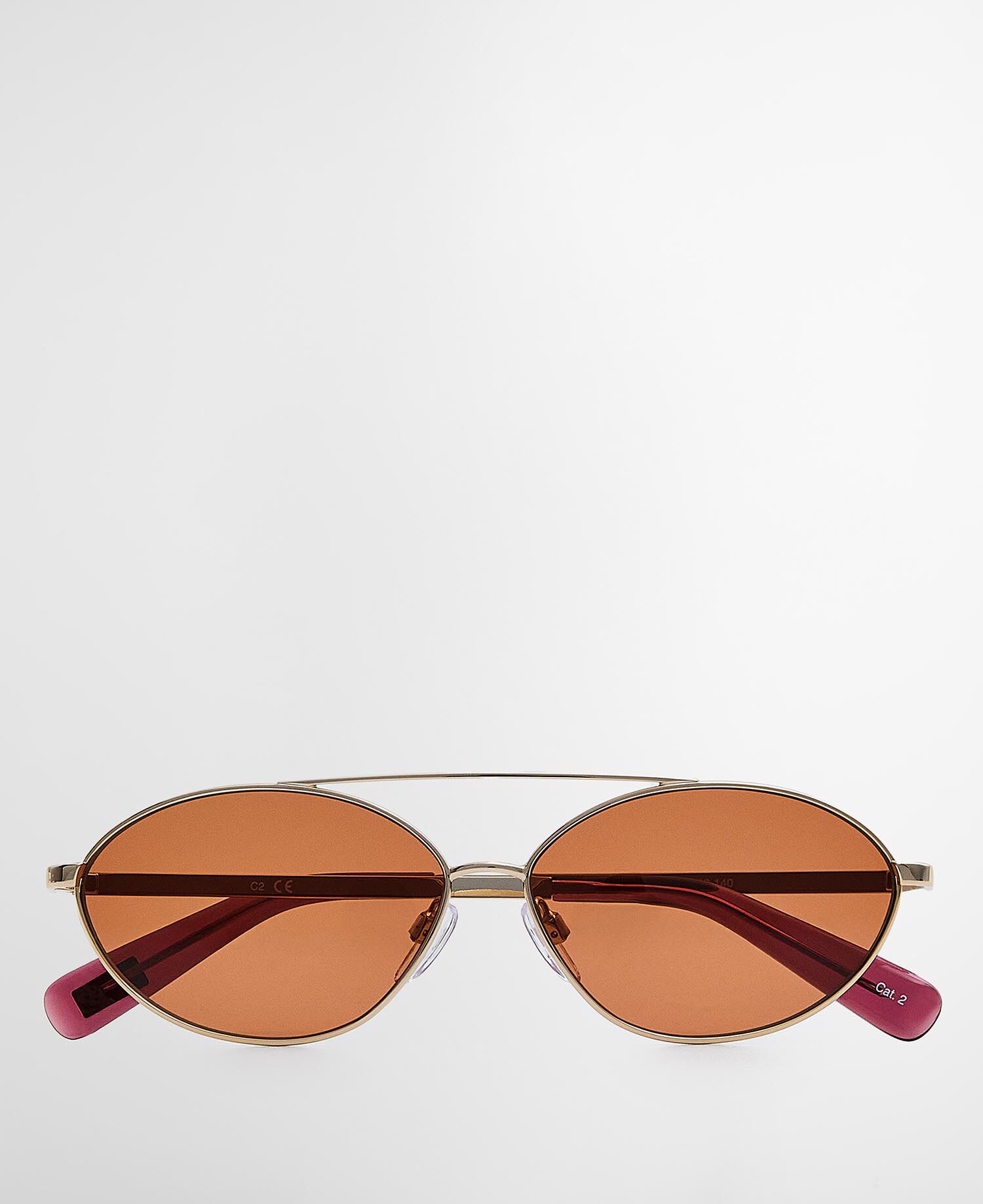 Oval Aviator Sunglasses c2 Medium Gold