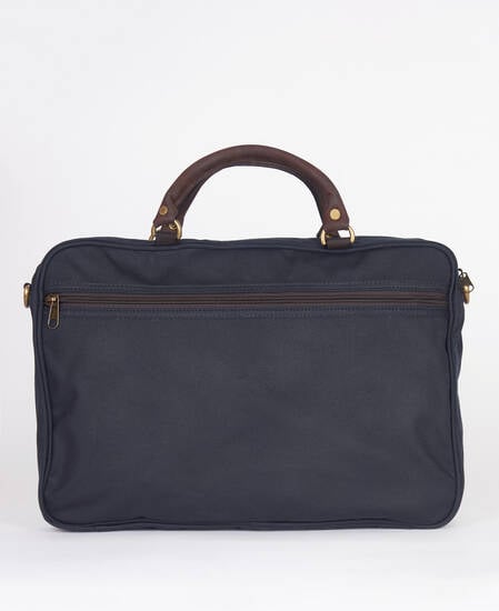 Waxed Leather Briefcase 