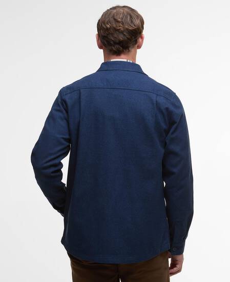 Giles Twill Overshirt Navy