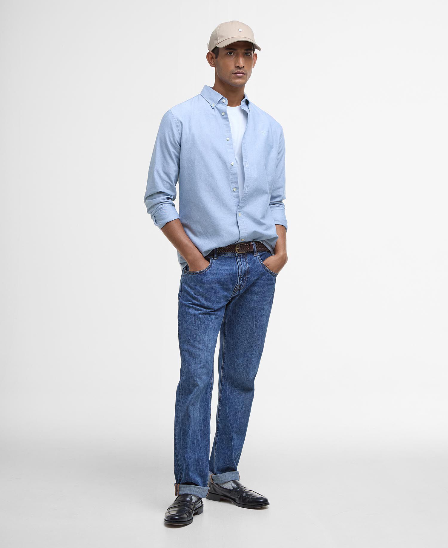 Oxford Tailored Long-Sleeved Shirt Midnight