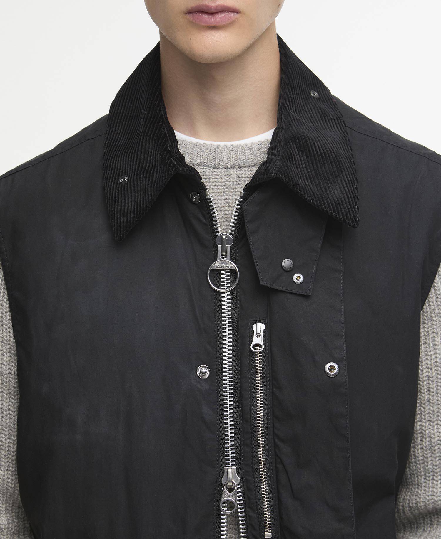 Gilet casual Bedale Barbour x Margaret Howell Black image number 3