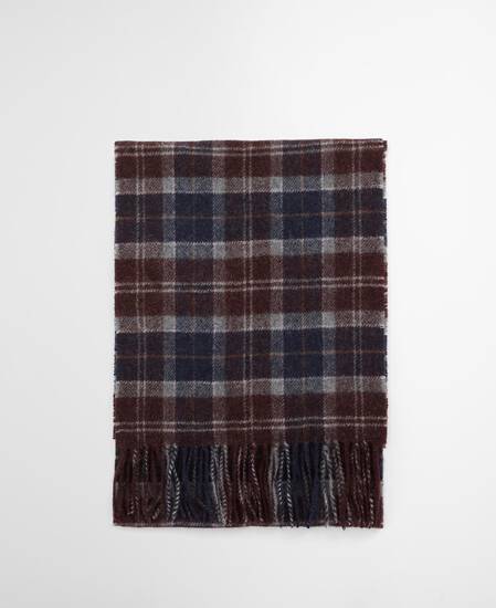 Tartan Lambswool Scarf Midnight Oak Tartan
