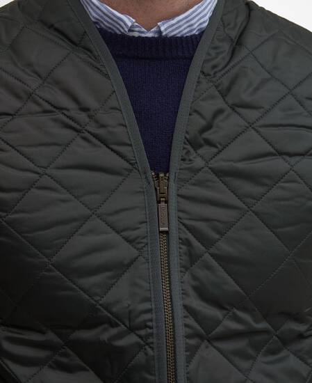 Gilet trapuntato/fodera con zip 