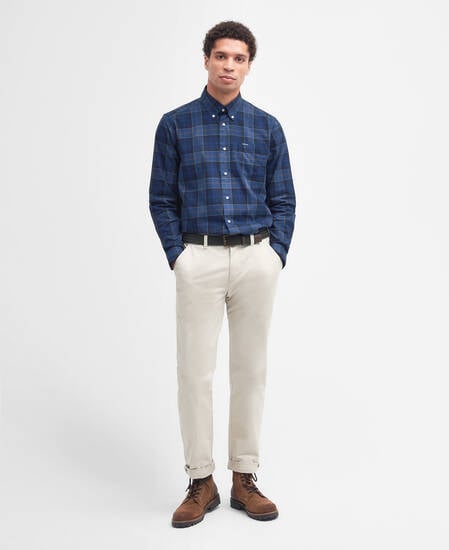 Wetheram Tailored Long-Sleeved Shirt Midnight Tartan Wetheram Tailored Long-Sleeved Shirt Midnight Tartan